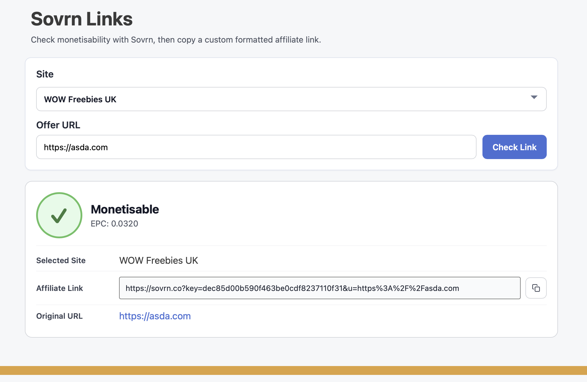 Sovrn Links